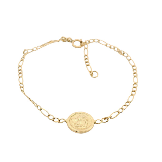Pulsera Ángel de la Guarda - Oro Amarillo 18kt