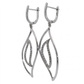 Aros con Diamantes - Oro Blanco 14kt