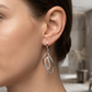 Aros con Diamantes - Oro Blanco 14kt