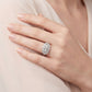 Anillo Compromiso Diamantes GIA - Oro Blanco 18kt