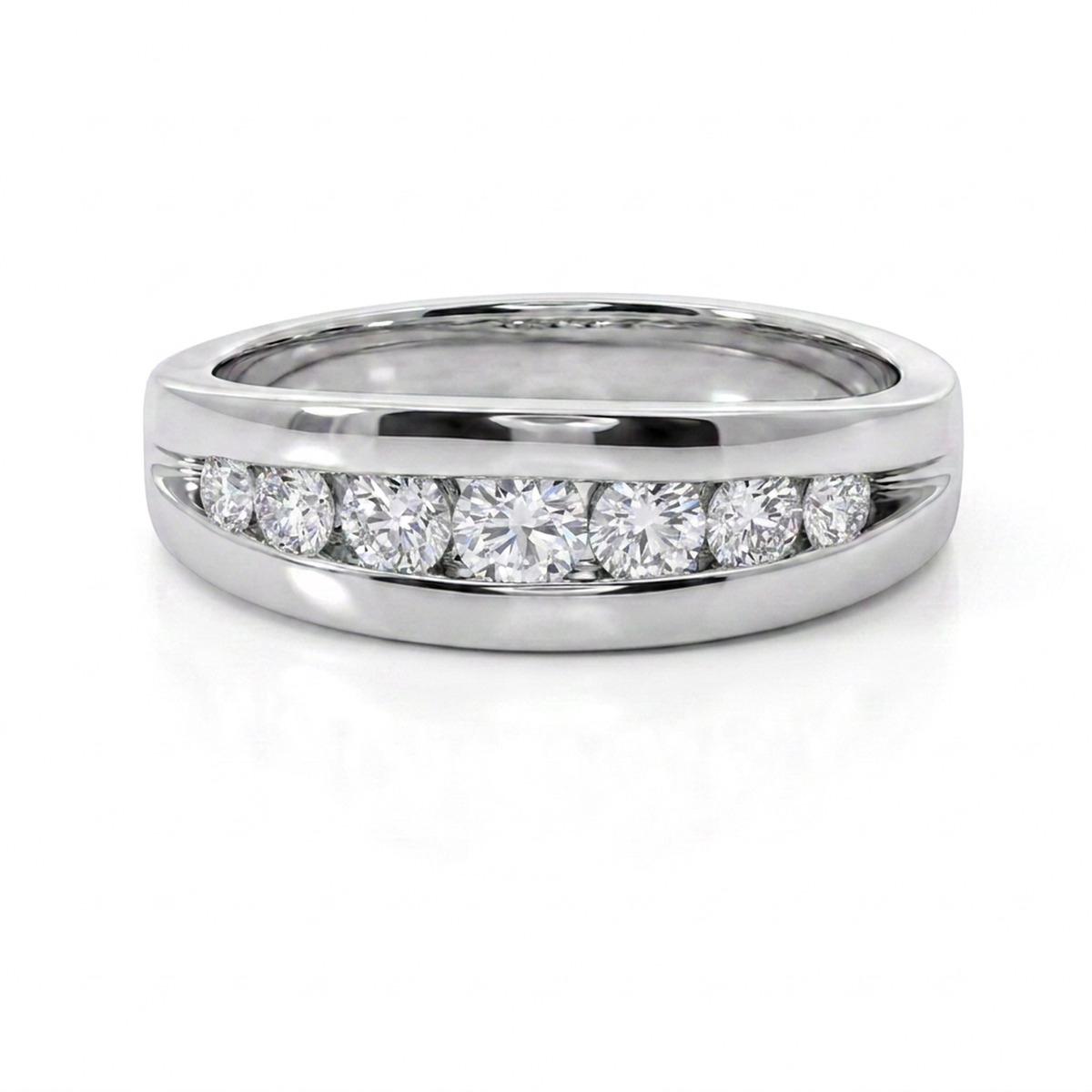 Anillo Compromiso Diamantes - Oro Blanco 18kt