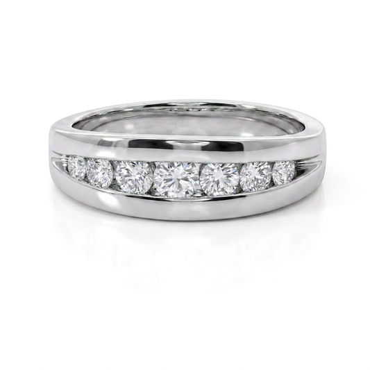 Anillo Compromiso Diamantes - Oro Blanco 18kt