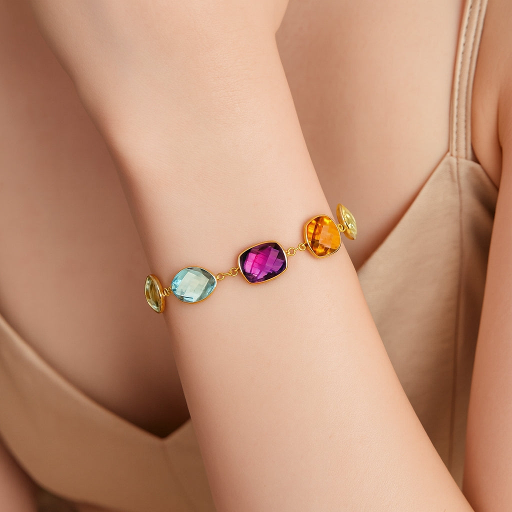 Pulsera Turmalinas - Oro Amarillo 18kt