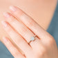 Anillo Compromiso Diamantes - Oro Blanco 18kt