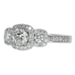 Anillo Compromiso Diamantes GIA- Oro Blanco 18kt