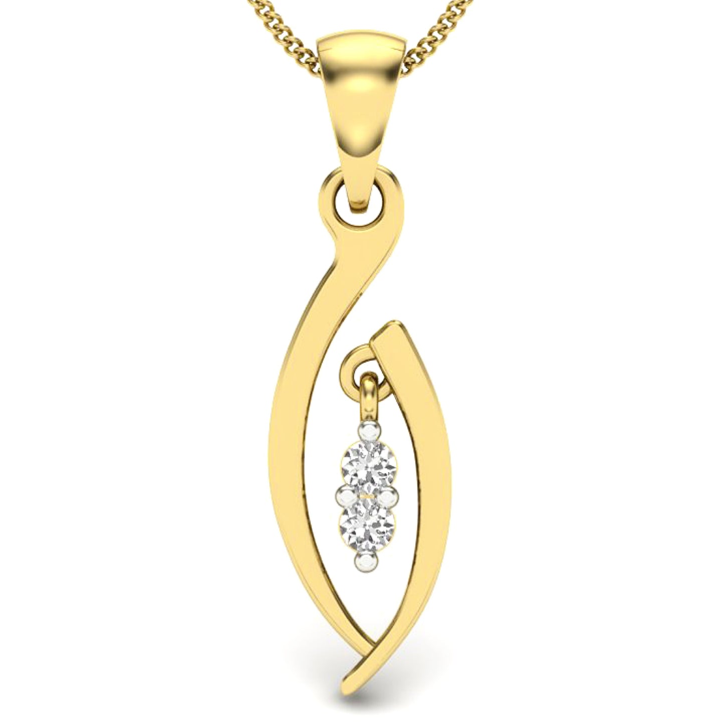 Colgante Diamantes - Oro Amarillo 18kt