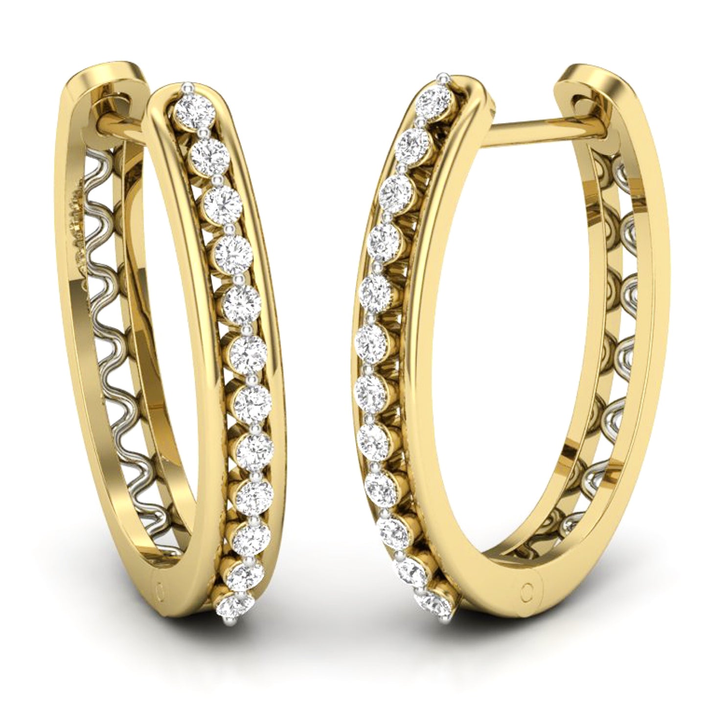 Aros Diamantes - Oro Amarillo 18kt