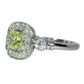 Anillo Compromiso Fancy Yellow GIA - Platino