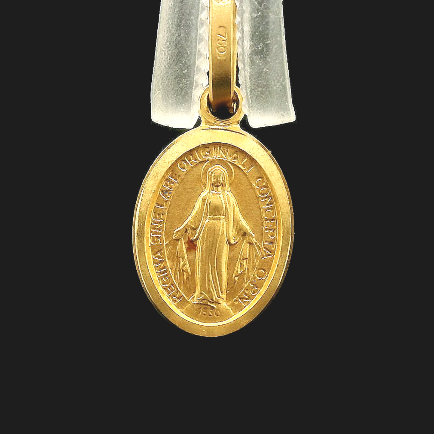 Medalla Virgen de Los Rayos -Oro Amarillo 18kt