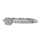 Anillo Compromiso Diamantes - Oro Blanco 18kt