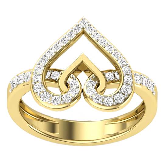 Anillo Diamantes -  Oro Amarillo 18kt