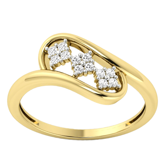 Anillo Diamantes - Oro Amarillo 18kt