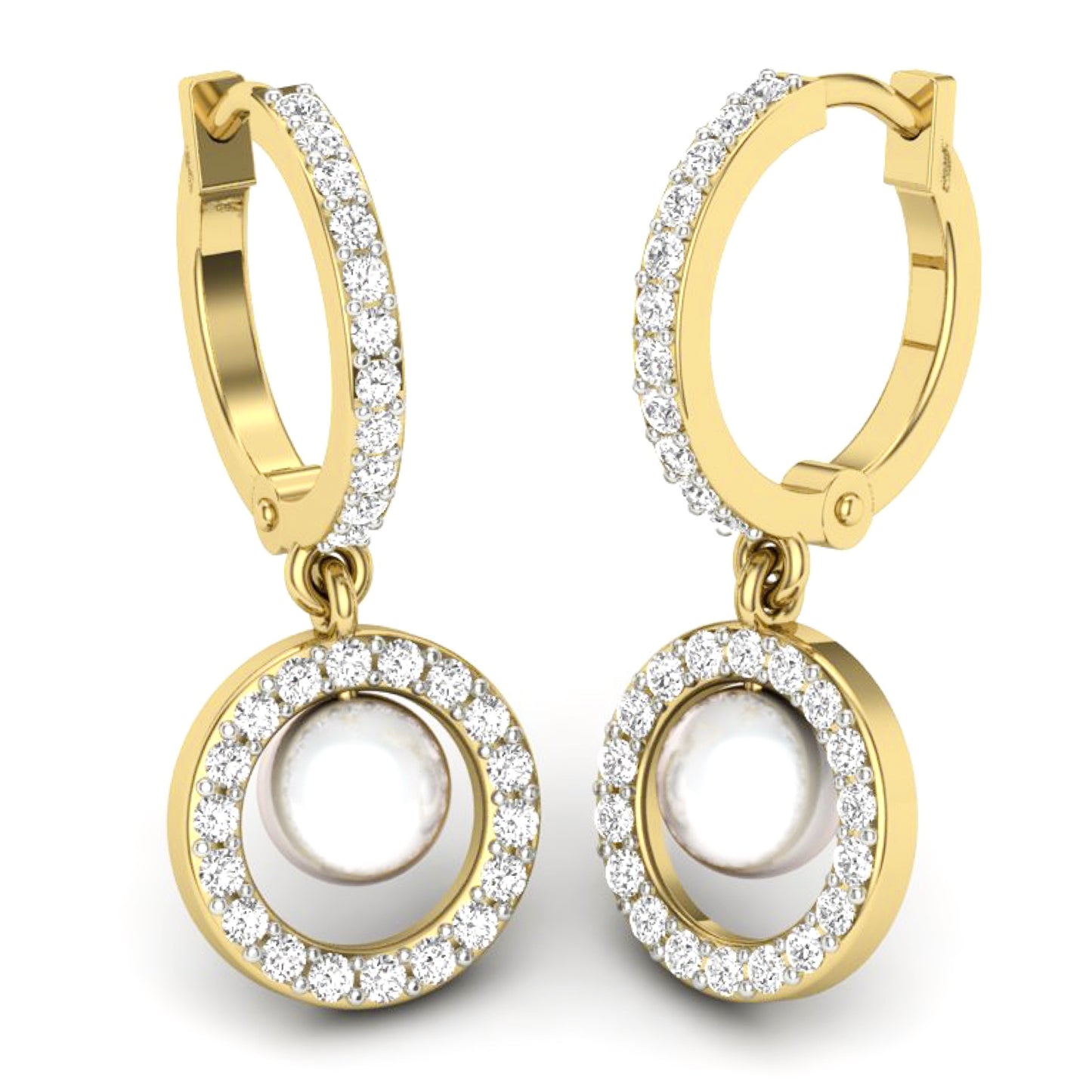 Aros Diamantes - Oro Amarillo 18kt