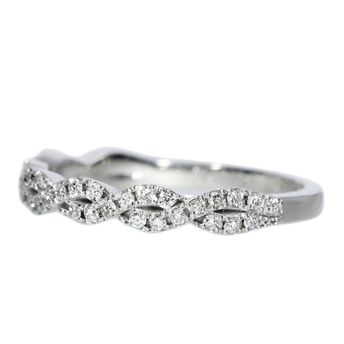 Anillo Compromiso Diamantes - Oro Blanco 18kt