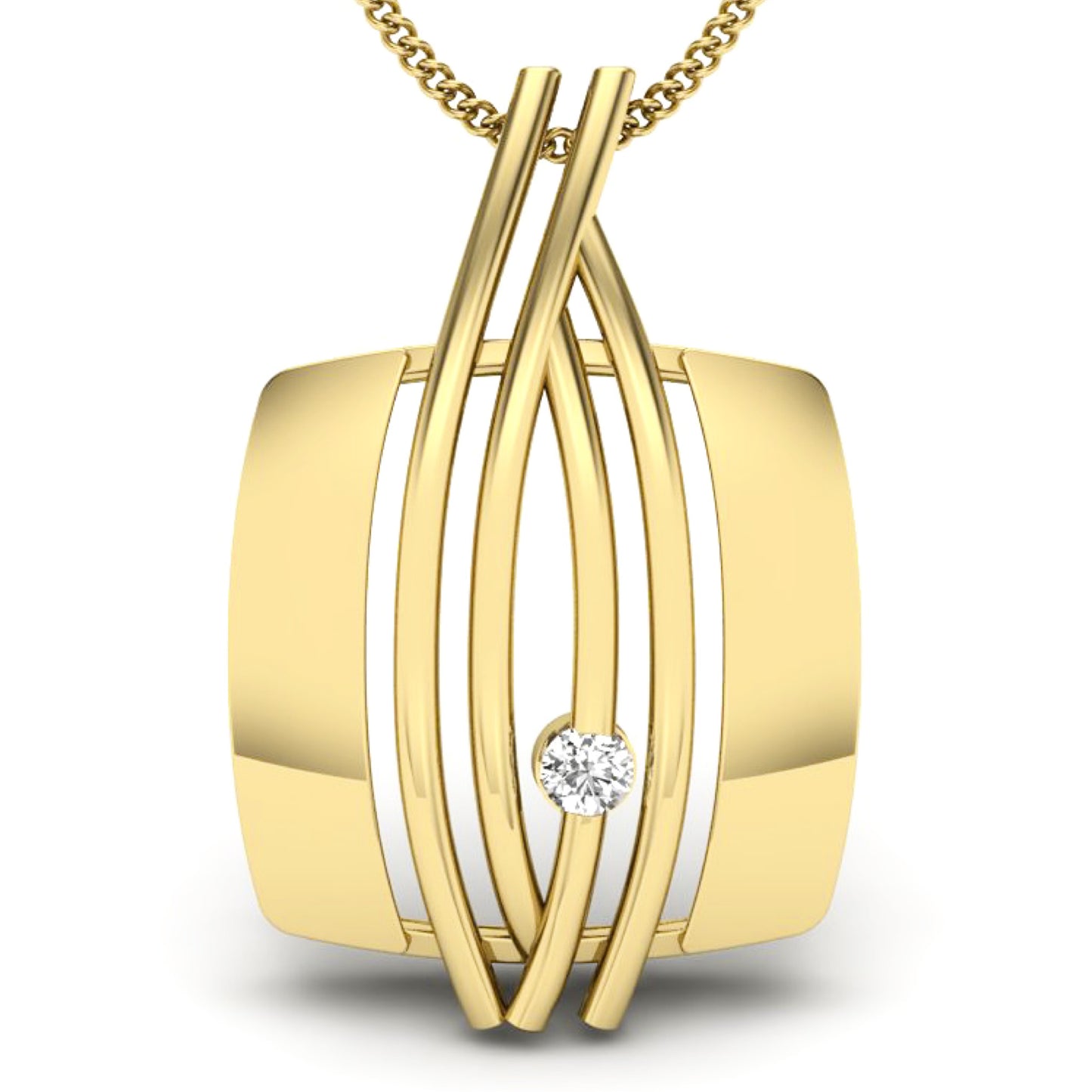 Colgante Diamantes - Oro Amarillo 18kt