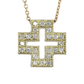 Colgante Cruz Diamantes - Oro Blanco 18kt