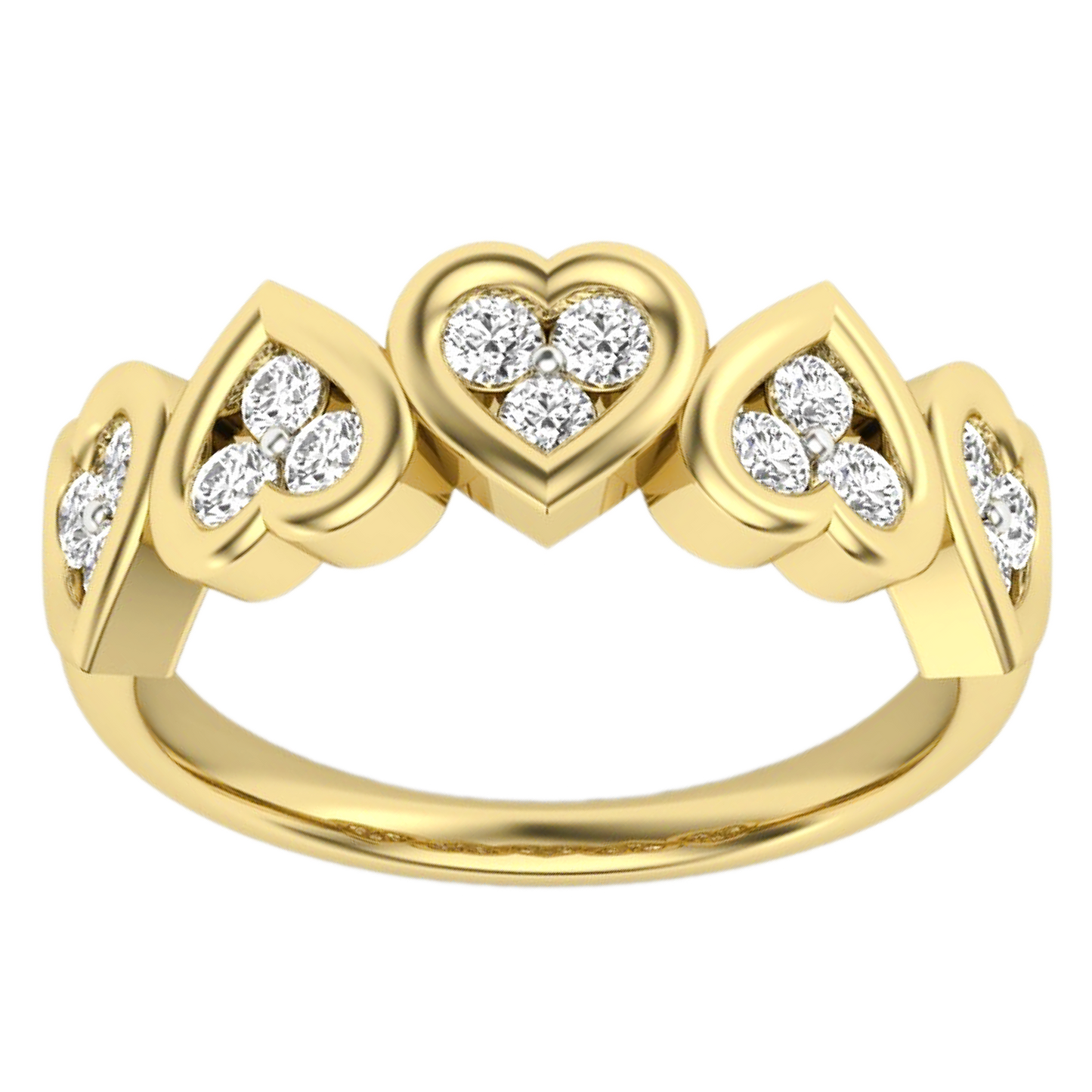 Anillo Diamantes - Oro Amarillo 18kt