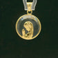 Medalla Virgen Niña - Cristal y Oro Amarillo 18kt