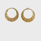 Aros Círculos Textura - Oro Amarillo 18kt
