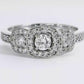 Anillo Compromiso Diamantes - Oro blanco 18kt