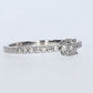 Anillo Compromiso Diamantes - Oro Blanco 18kt