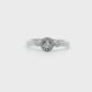 Anillo Compromiso Diamantes - Oro Blanco 18kt