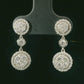 Aros Colgantes Diamantes - Oro Blanco 18kt