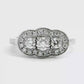 Anillo Compromiso Diamantes - Oro Blanco 18kt