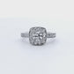 Anillo Compromiso Diamantes GIA - Oro Blanco 18kt