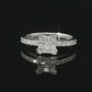 Anillo Compromiso Diamantes - Oro Blanco 18kt