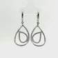 Aros con Diamantes - Oro Blanco 14kt