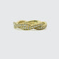 Anillo Trenza Diamantes - Oro Amarillo 18kt