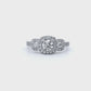 Anillo Compromiso Diamantes GIA - Oro Blanco 18kt