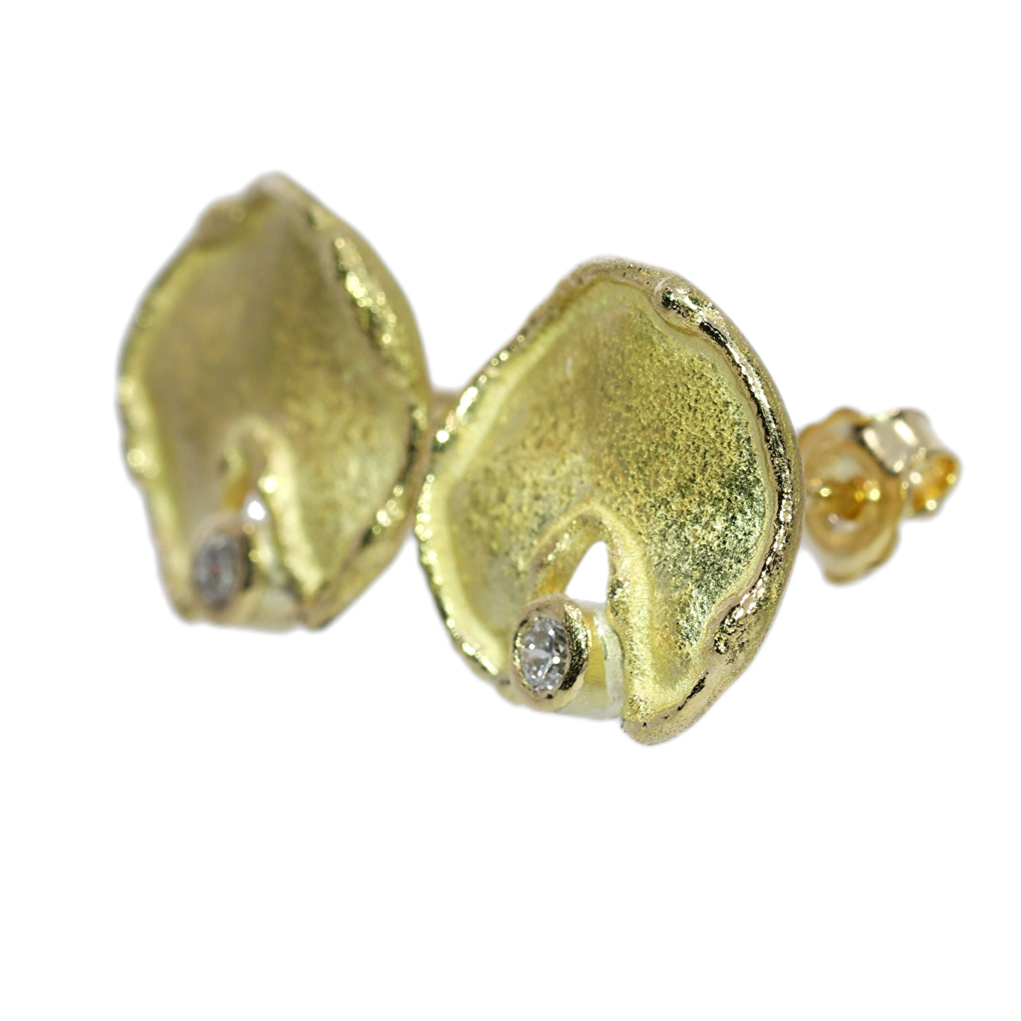 Aros Diamantes - Oro Amarillo 18kt