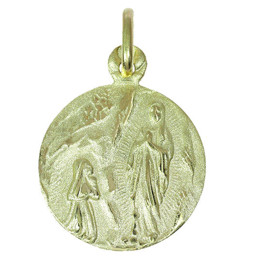 Medalla Virgen de Lourdes - Oro Amarillo 18kt