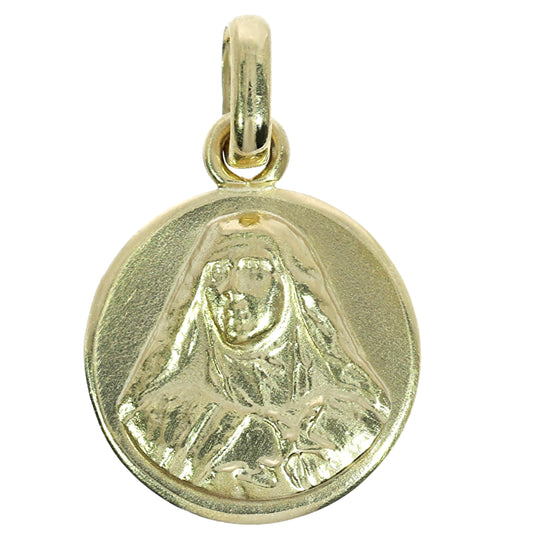 Medalla Santa Teresa de Los Andes - Oro Amarillo 18kt