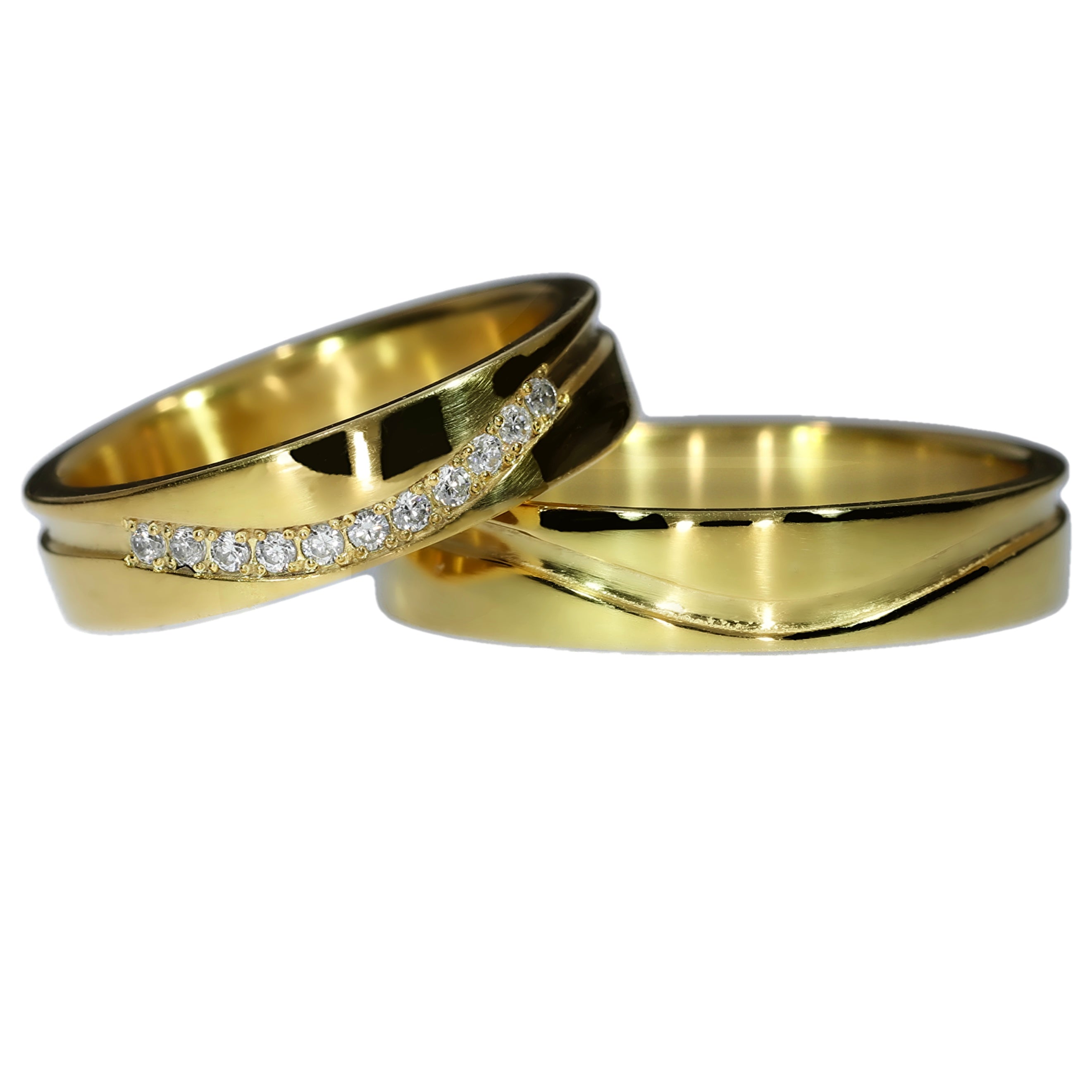 Argollas de matrimonio discount planas