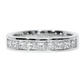Anillo Medio Cintillo Diamantes - Oro Blanco 18kt