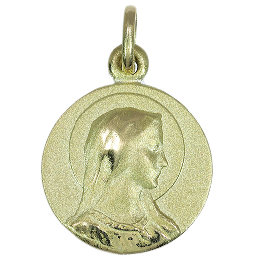 Medalla Virgen - Oro Amarillo 18kt