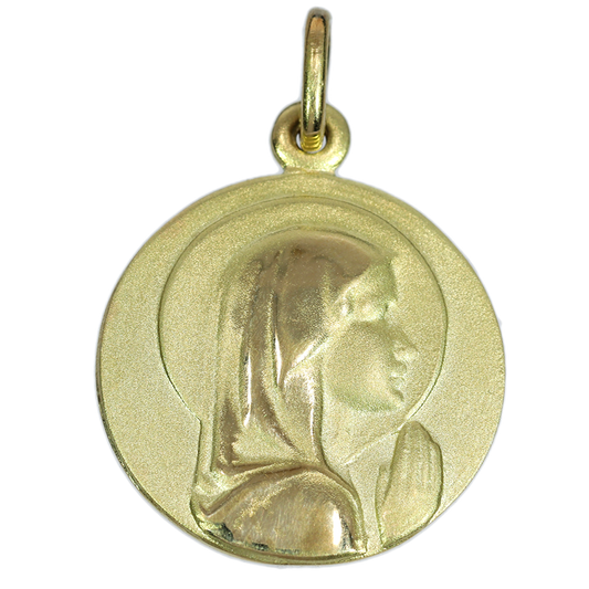 Medalla Virgen Niña - Oro Amarillo 18kt