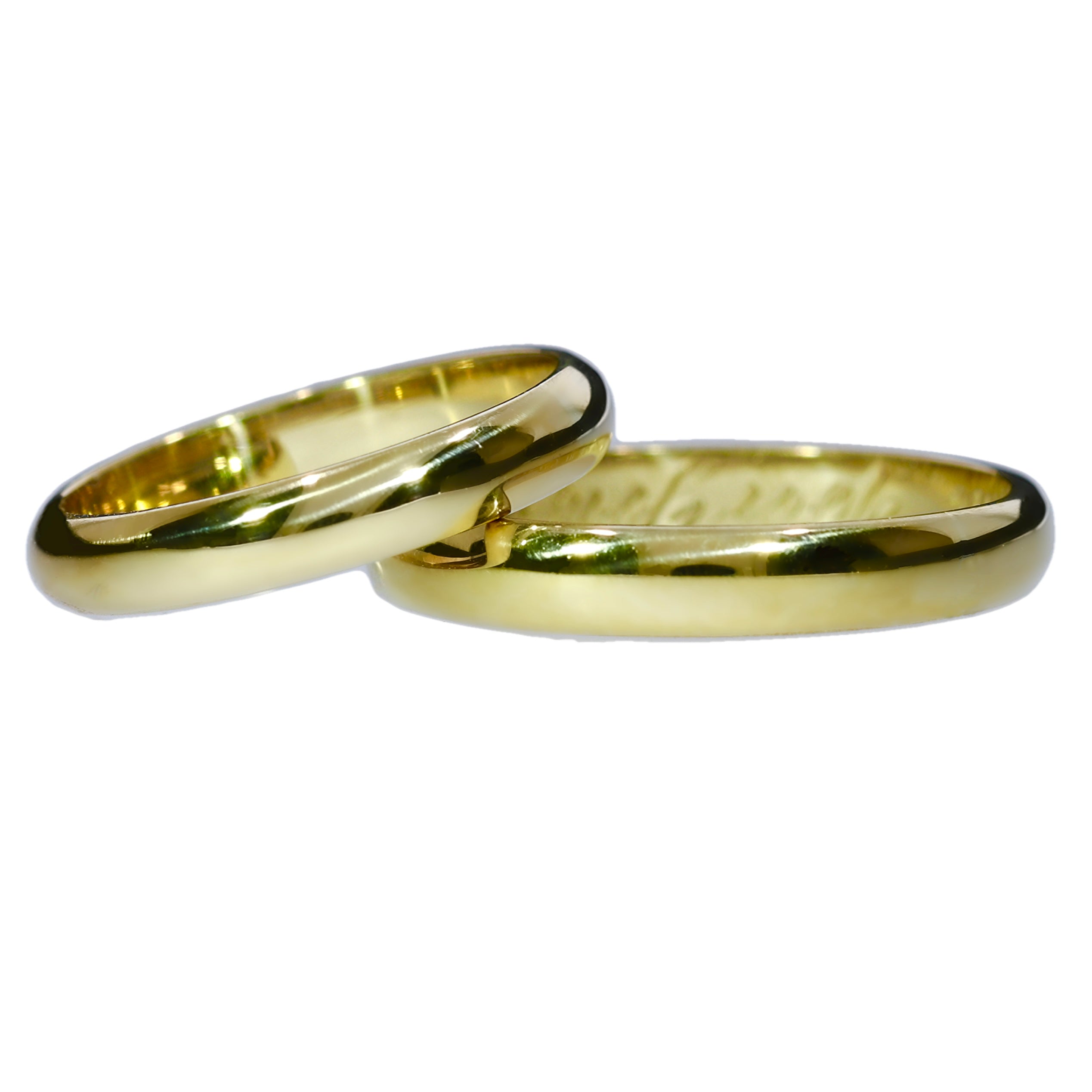 Argollas de Matrimonio Inglesas Oro Amarillo 18kt Krauborg